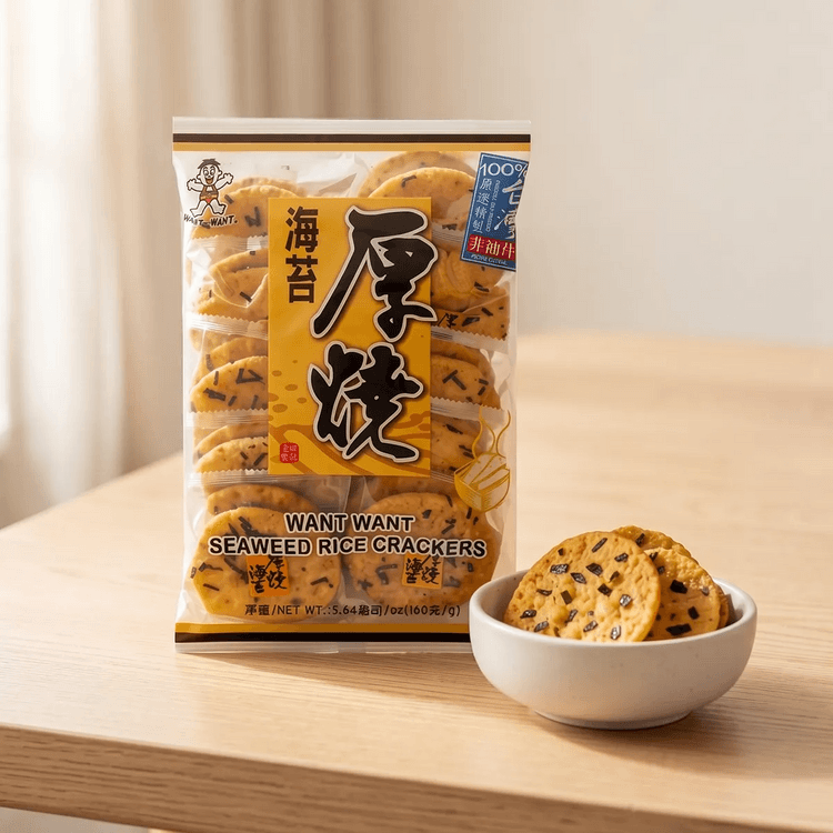 WANT WANT Japanese Seaweed Rice Crackers, 5.64 oz - Yami.com