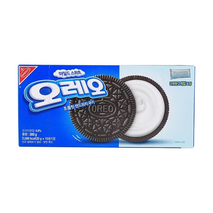 韩国版OREO奥利奥 夹心饼干 微甜口味 300g
