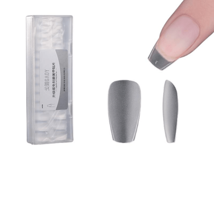 Nail Plate Ultra Thin No Trace No Polishing Patch Small Trapezoidal 360 Pieces *1 Box