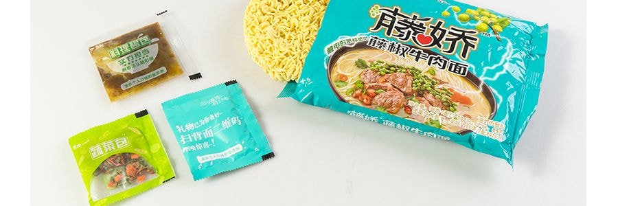 台灣統一 藤嬌 藤椒牛肉麵 102g