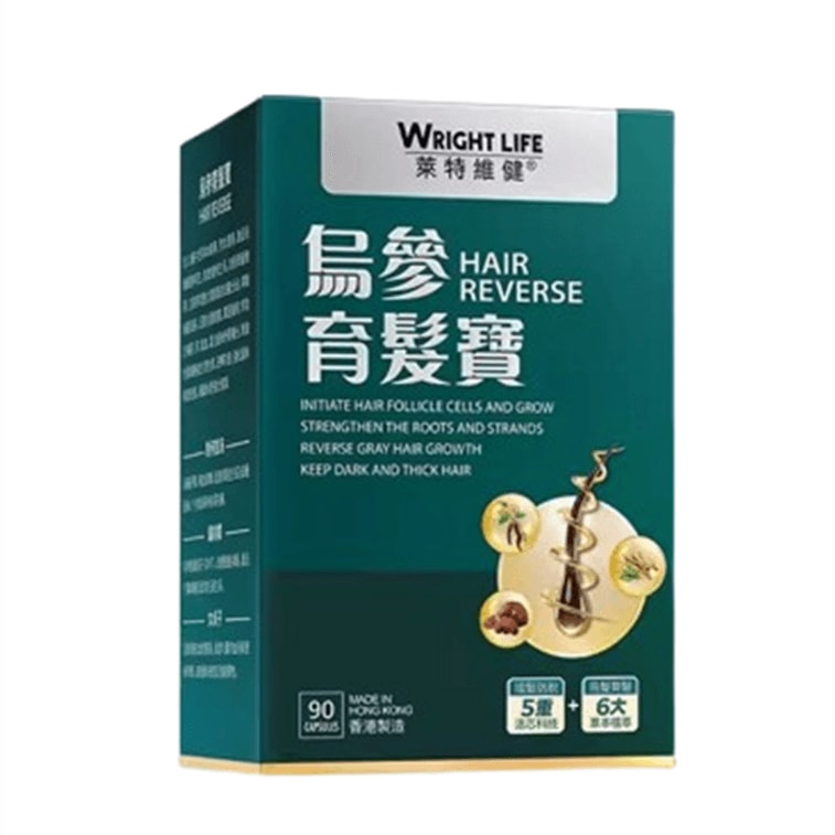 【中国直邮】 莱特维健 乌参养发宝90粒/瓶养血乌参宝制何首乌乌丝中西结合胶囊