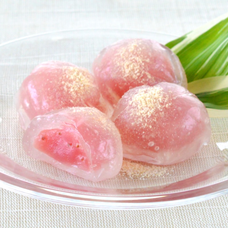 【日本直郵】日本博多特產 AMAOU PURURUN 水晶草莓大福 6件裝