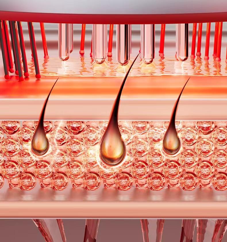 博拉利 英国 微电流按摩梳 多功能养护彩光护理 暮光紫色 1件