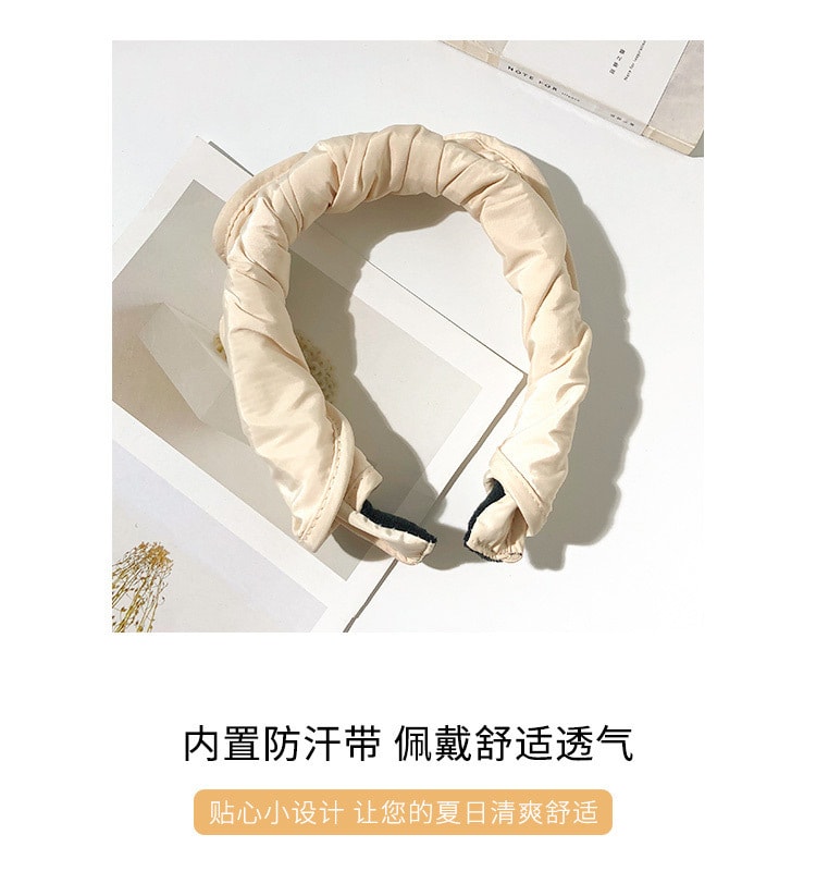 【中國直郵】逸美臣 夏季新品 遮陽貝殼帽-米色均碼 防紫外線 防曬神器 戶外專用