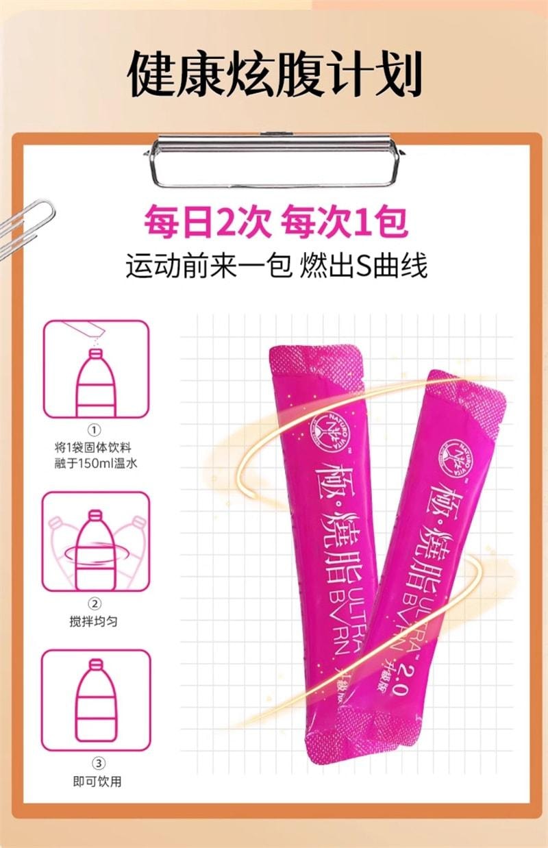 【中国直邮】 维特健灵 极烧脂 减肥 燃脂 排油 促进新陈代谢提高代谢 倍速燃体 14包/盒(推荐拍4盒一周期)