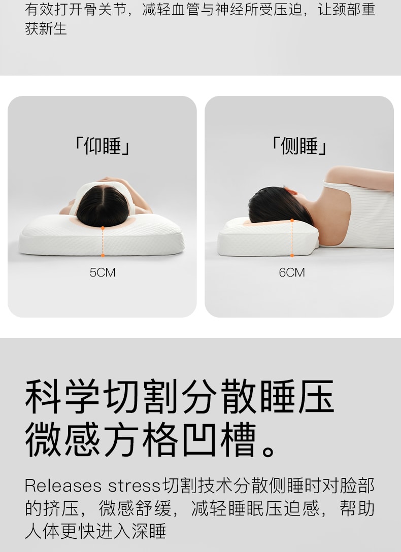 中国拉芙菲尔泰国进口天然乳胶枕头牵引护颈深睡眠枕芯助眠颈椎枕