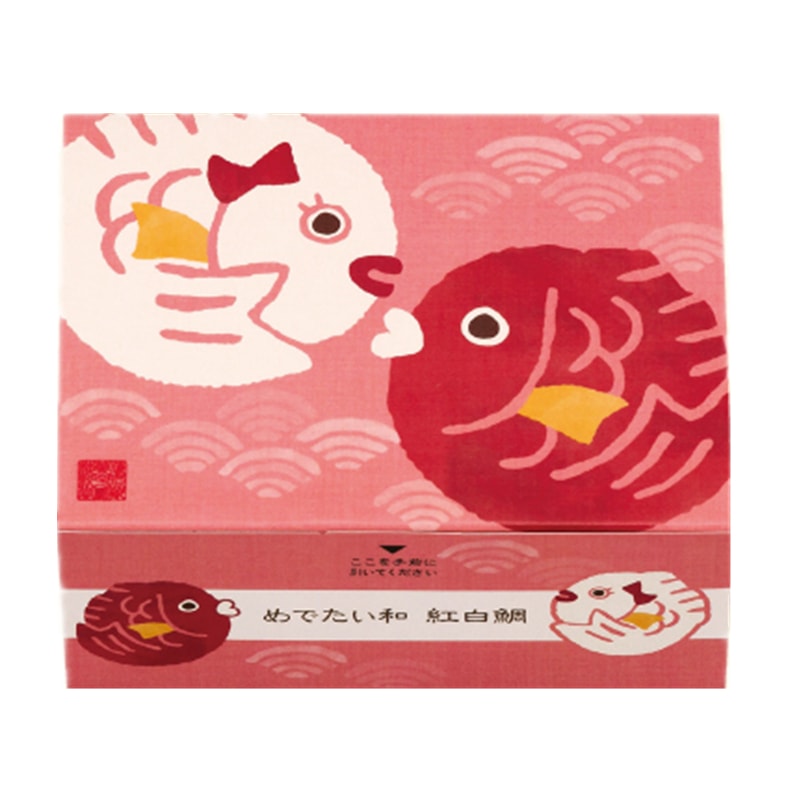 【日本直邮】日本传统仙贝老铺桂新堂 限定日本传统鲜虾仙贝 红白鲷型 3袋装