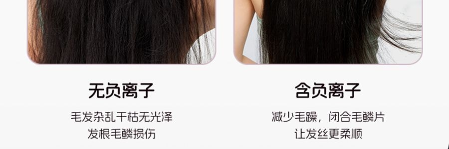 K·SKIN金米 無線直髮梳 負離子不傷發 便攜直髮捲髮兩用 電梳子防靜電直板夾 #紫色 KD382S【張柏芝代言】