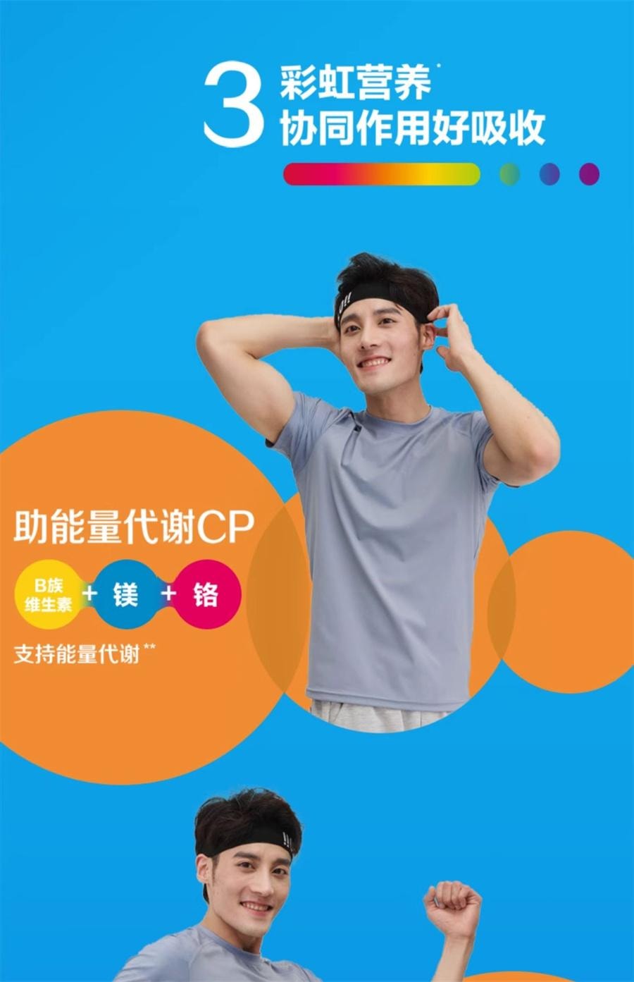 【中国直邮】德国 Centrum 男士复合维生素c多种矿物质男性免疫营养品 120粒/罐