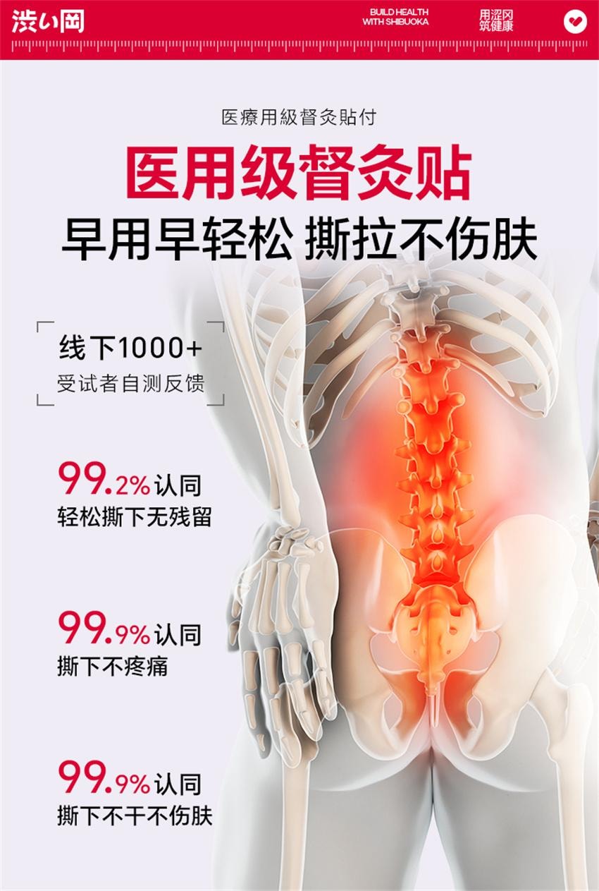 【中國直郵】 澀岡 腰肌勞損專用膏藥貼 遠紅外線消炎腰間椎間盤突出腰痛間盤止痛藥貼 10貼/盒(腰肌勞損專用)