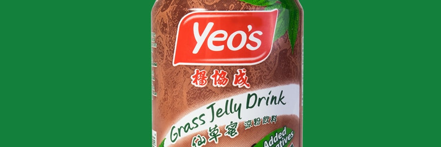 新加坡YEO'S杨协成 无添加清凉仙草蜜凉粉饮料 罐装 300ml