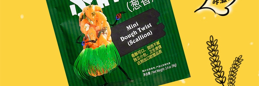 香港元初食品 元童 小麻花 葱香味 96g