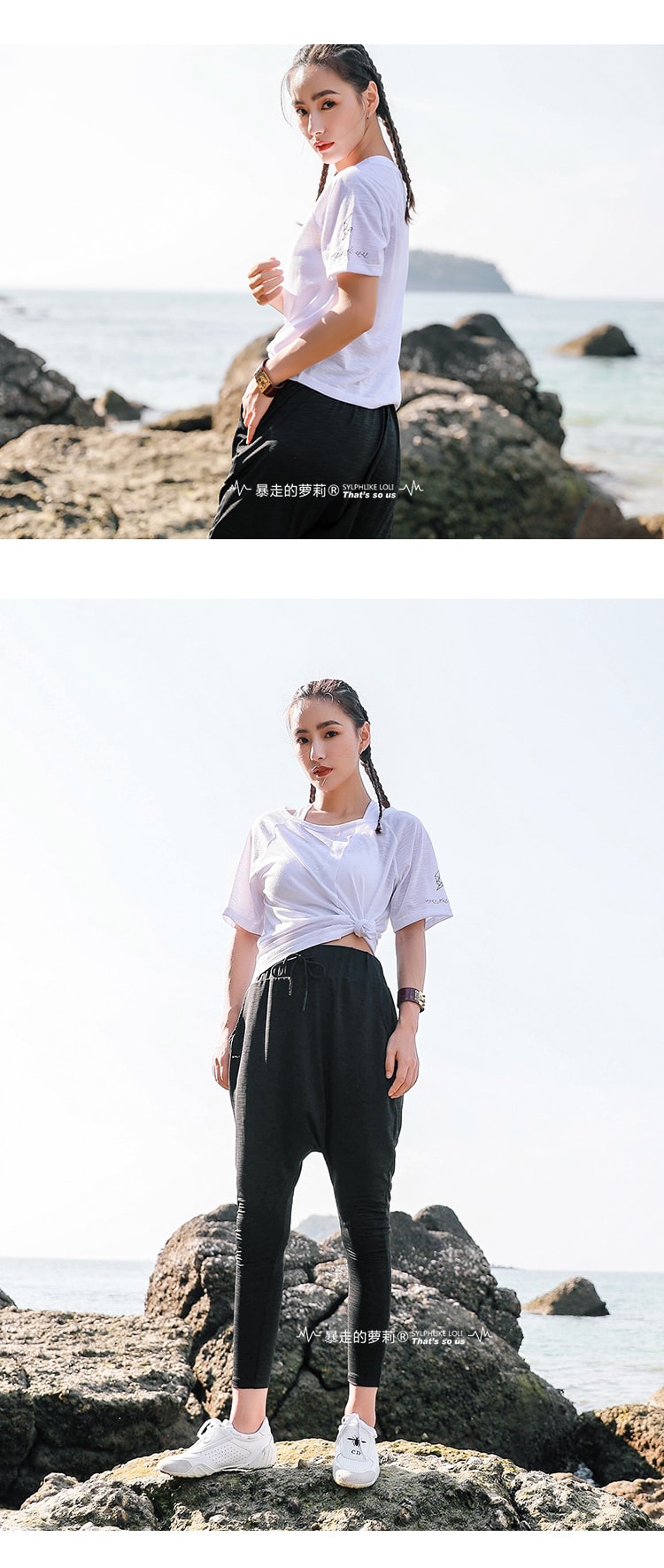 暴走的萝莉 宽松运动短袖女 夏季薄款透气显瘦速干跑步健身T恤上衣/陨石黑#/L