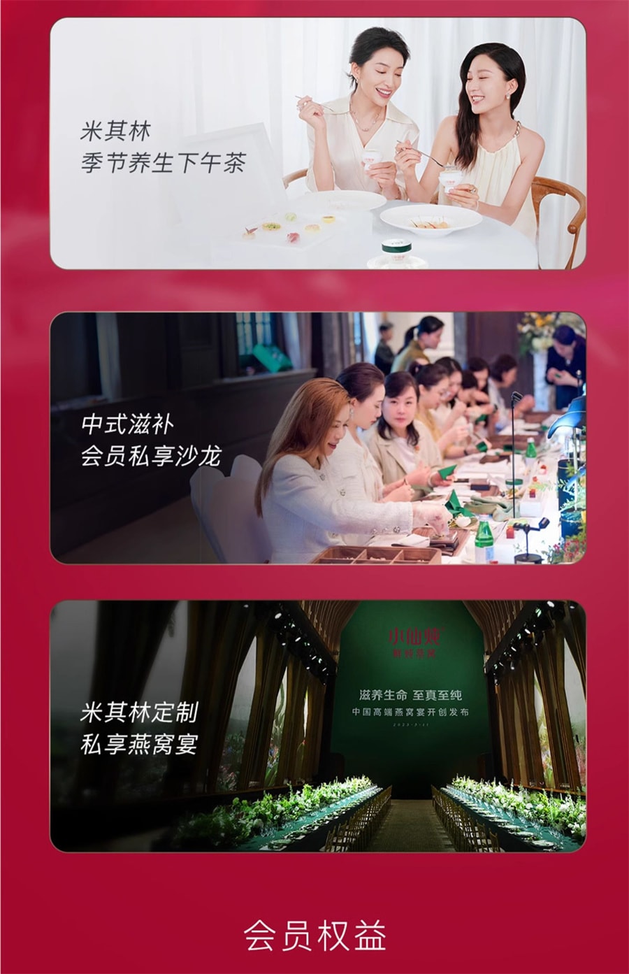 【中國直郵】【送禮推薦】小仙燉常溫燕窩禮盒低糖/無糖孕婦滋補營養品 40g*5瓶
