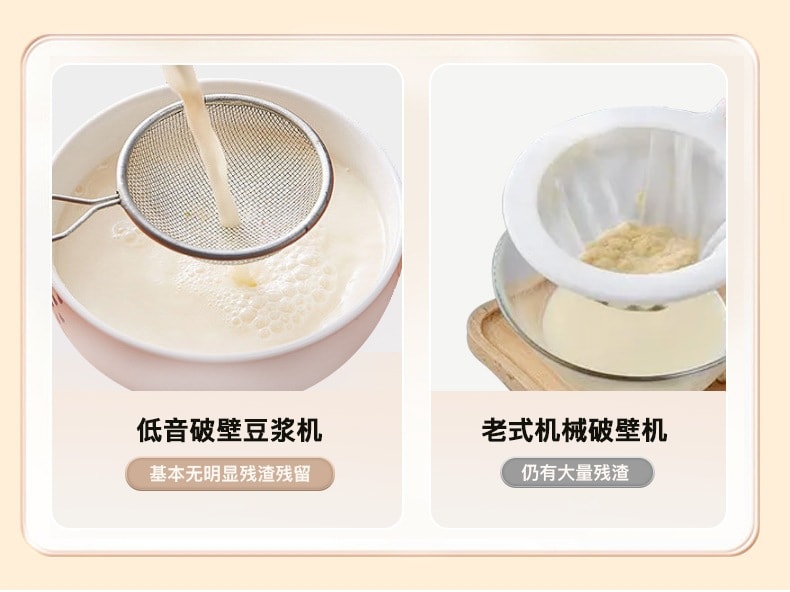 110V Wall-breaker Home Small Multifunctional No-boil No-filter Soybean Milk Machine Cooking Machine White
