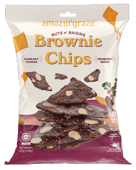 Nuts n' Raisins Brownie Chips 140g