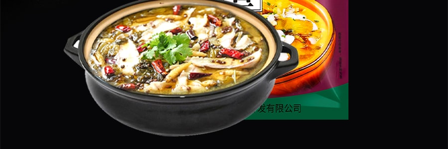 【重慶風味】德莊 老壇酸菜魚調味料 酸湯魚火鍋底料 鮮湯原味 350g