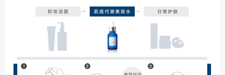 日本TAKAMI 小蓝瓶肌底代谢精华美容液 温和调理角质去黑头缩毛孔 30ml*2【用一囤一超值装】