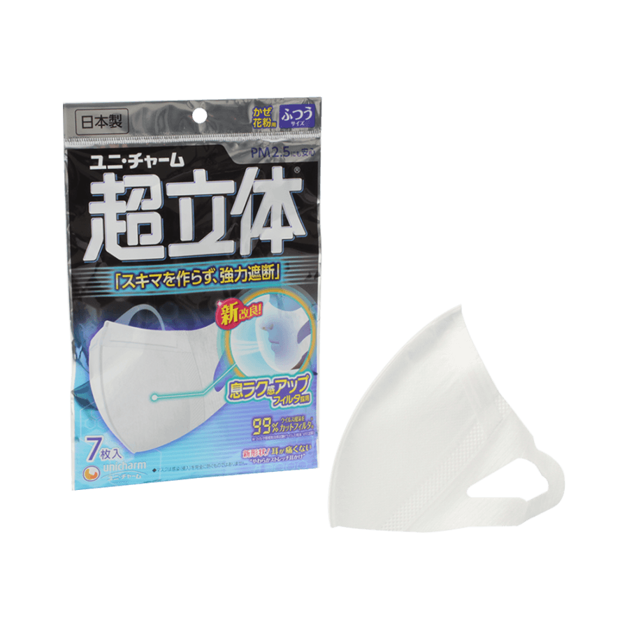 Three-Dimensional Mask Regular Size 7 Pieces