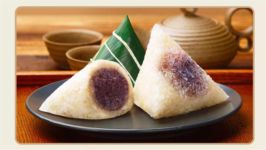 【中国直邮】 真真老老 嘉兴粽子 红袍豆沙粽200g