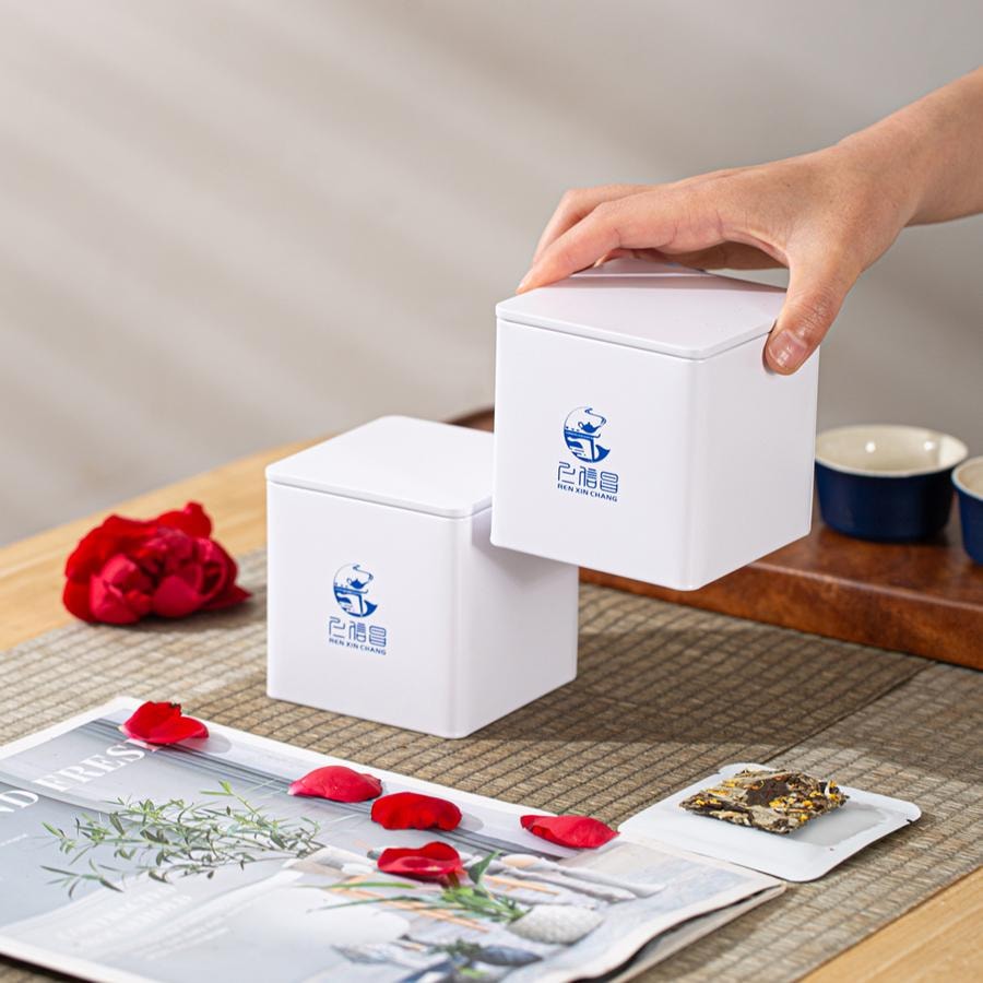 美國 仁信昌 桂花白茶小方片 雲南白茶方片 方便小袋包裝 小茶餅 15片