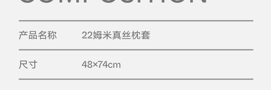 THE BEAST野兽派 tbh家居纯色桑蚕丝枕头套 丁香紫 22姆米真丝枕套 48cm×74cm