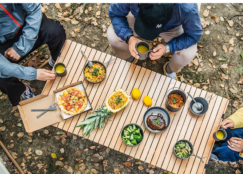 【中国直邮】Naturehike挪客户外钛锅野营餐具露营煎锅野外便携式锅具炊具厨具   小号煎盘