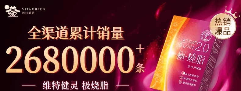 VITA GREEN維特健靈 極燒脂 脂肪燃燒 提高新陳代謝【加速代謝神器】促進糖油排出 燃出好身材
