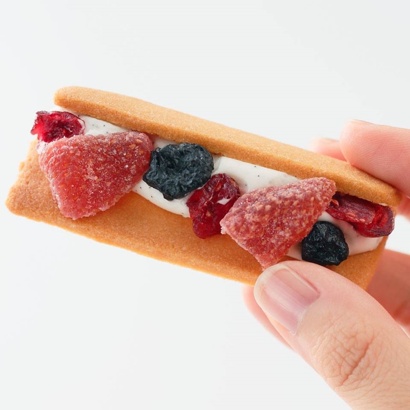 【日本直邮】日本甜点名店 SUZETTE 三种莓果三明治夹心饼干 5个装