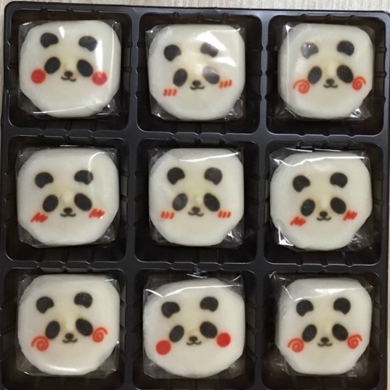 【日本直邮】日本上野砂糖UENO 熊猫系列 熊猫大福 9枚装
