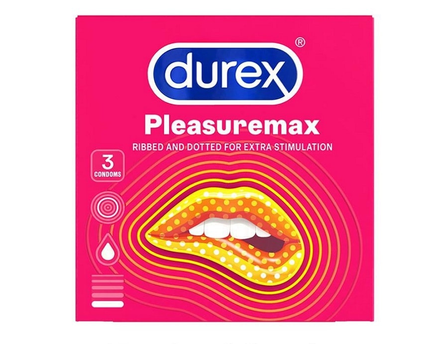 Bump Threaded Pleasuremax Condoms 3pcs