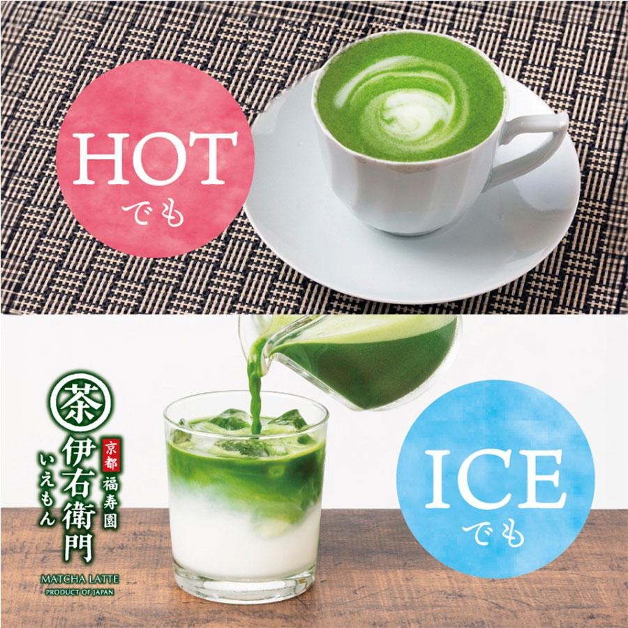 【日本直邮】 日本 福寿园 伊佑衙门 宇治抹茶 浓茶 冷热皆宜抹茶拿铁粉 120g