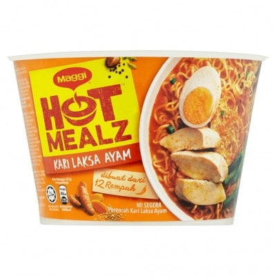 HOT MEALZ Instant Noodle Bowl Curry Laksa Chicken Flavour 96g