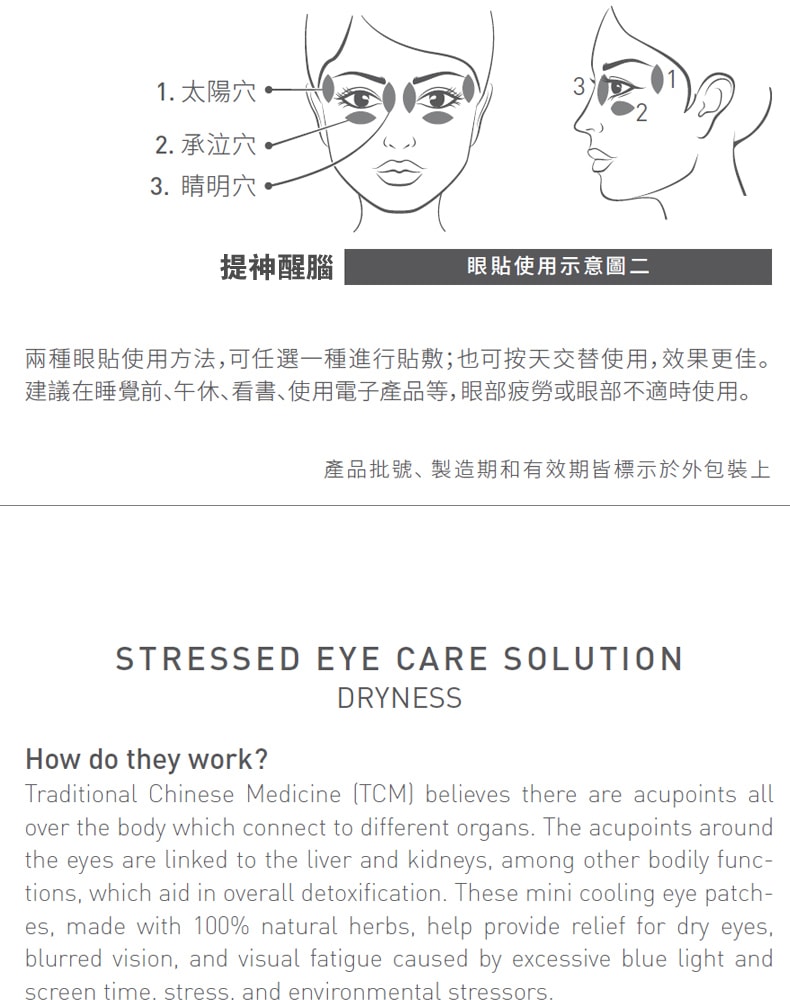 【FDA认证】日本 QUEST WISE 抗疲劳营养眼贴 眼干涩 眼疲劳 眼袋 黑眼圈 60枚/盒
