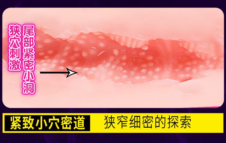 中國直郵 謎姬 動畫名器陰倒模升級版大肉顆粒飛機杯 1個