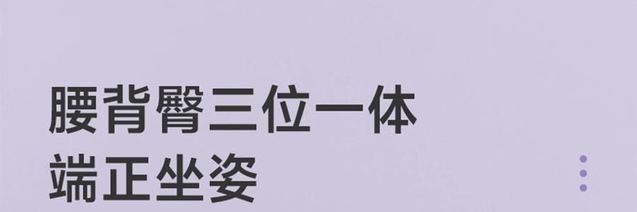 BKT 人體工學護腰坐墊靠背 久坐神器坐姿托 多種椅子適用 加大版丁香紫 422*362*310mm 【楊冪同款 故宮聯名】
