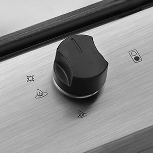 【美国直邮】Eascookchef 12 英寸双灶头内置燃气灶 天然气/液化石油气可转换使用 拉丝不锈钢