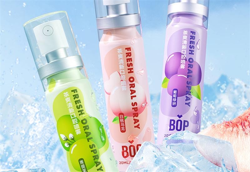 【中國直郵】 BOP Oral Care 口噴口氣清新劑清新口臭口腔清新噴霧男女生口腔噴霧接吻神器 青提茉莉 20ml