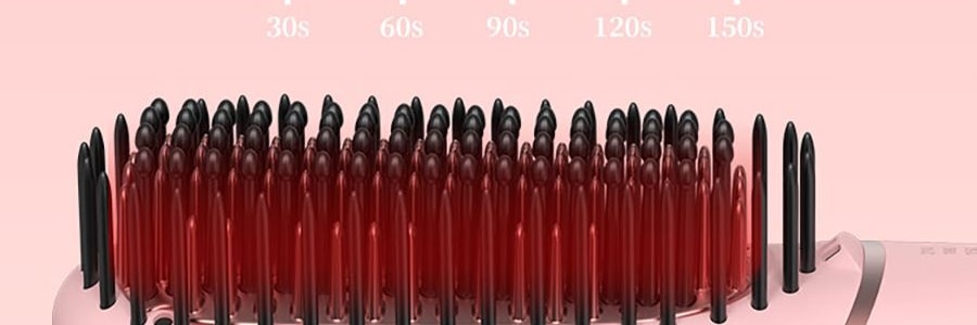 TSUYAGLA崔娅 负离子直发梳 不伤发家用拉卷直两用电梳子 神器卷发梳卷发棒 QS118 粉色第二代 宽电压