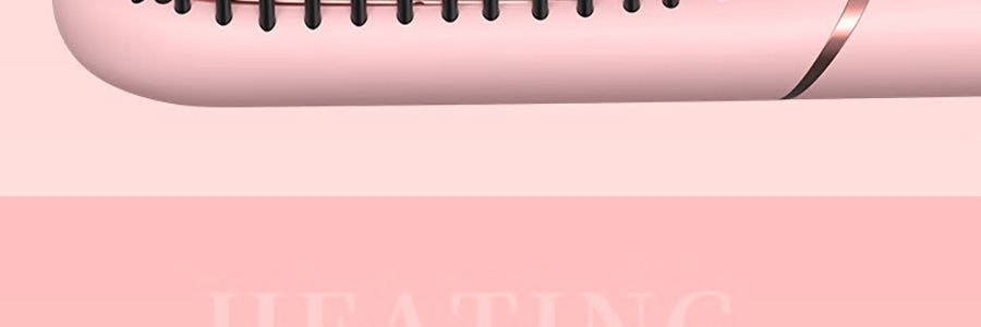 TSUYAGLA崔娅 负离子直发梳 不伤发家用拉卷直两用电梳子 神器卷发梳卷发棒 QS118 粉色第二代 宽电压