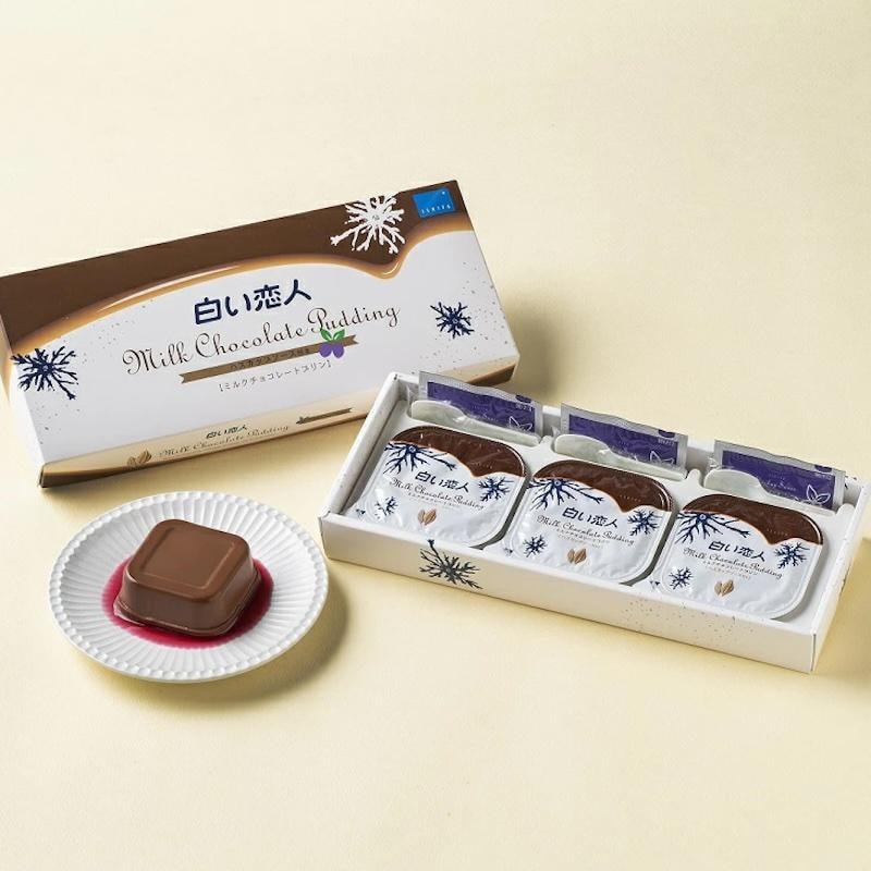 【日本北海道直效郵件】石屋製菓ISHIYA 白色戀人牛奶巧克力濃鬱布丁3枚入