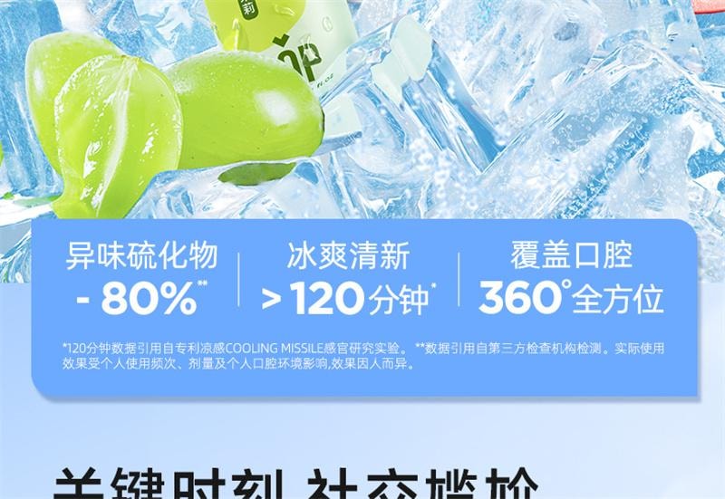【中國直郵】 BOP Oral Care 口噴口氣清新劑清新口臭口腔清新噴霧男女生口腔噴霧接吻神器 青提茉莉 20ml