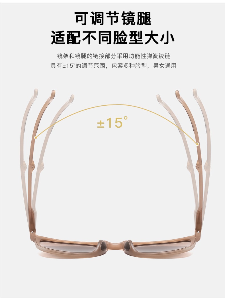 [中國直郵] 2022年新款折疊墨鏡女 夏防曬 偏光防紫外線 太陽眼鏡 淺粉色 隨機贈送收納包