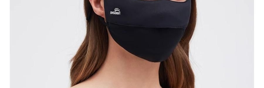 OHSUNNY 暮光系列 防晒护眼角口罩 面罩防晒黑 暗夜黑