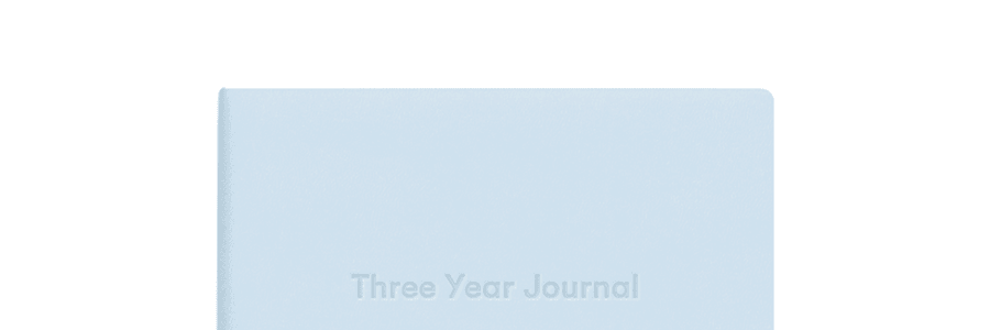 亚米定制笔记本 2025年笔记本日记本 三年日记 蓝色