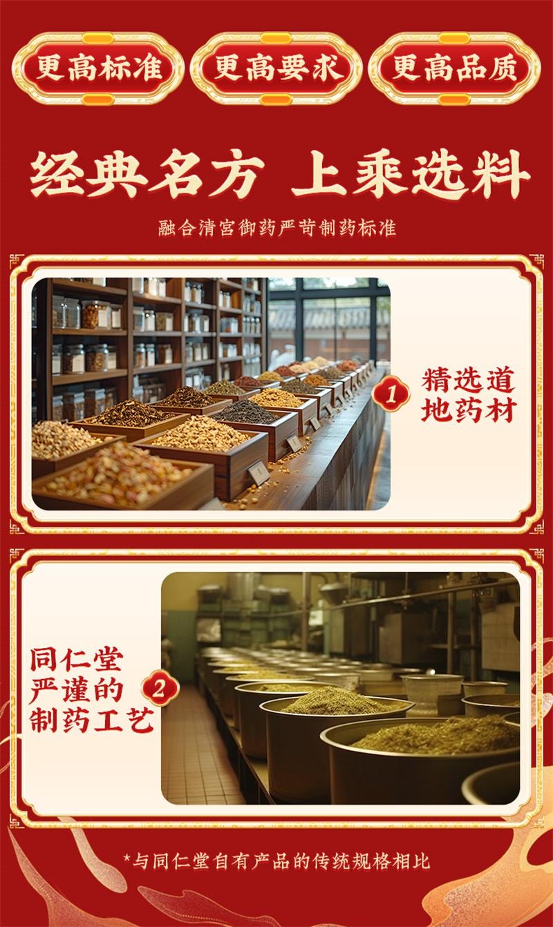 【中国直邮】 北京同仁堂 养肺丸 咳痰咳嗽咳喘气管炎咽喉炎润肺止咳口苦咽干 6g*10丸/盒