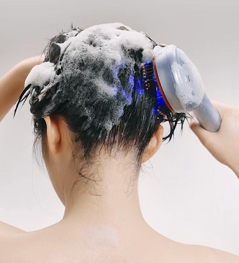 博拉利 英国 微电流按摩梳 多功能养护彩光护理 暮光紫色 1件