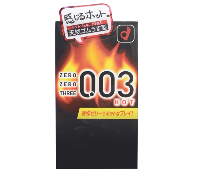 日本 OKAMOTO 冈本 003系列 超热感3倍润滑安全避孕套 10个
