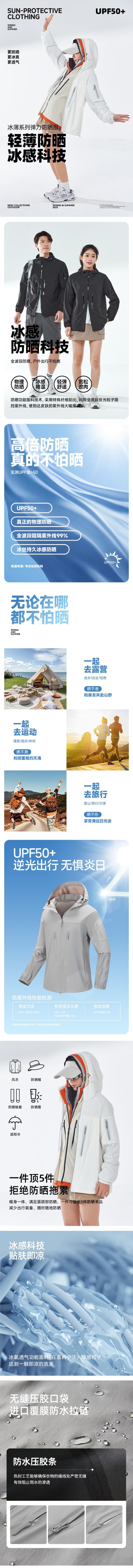 【中國直郵】 HSPM 新款運動休閒連帽防潑水防紫外線皮膚防曬衣 玄青黑 XXXL