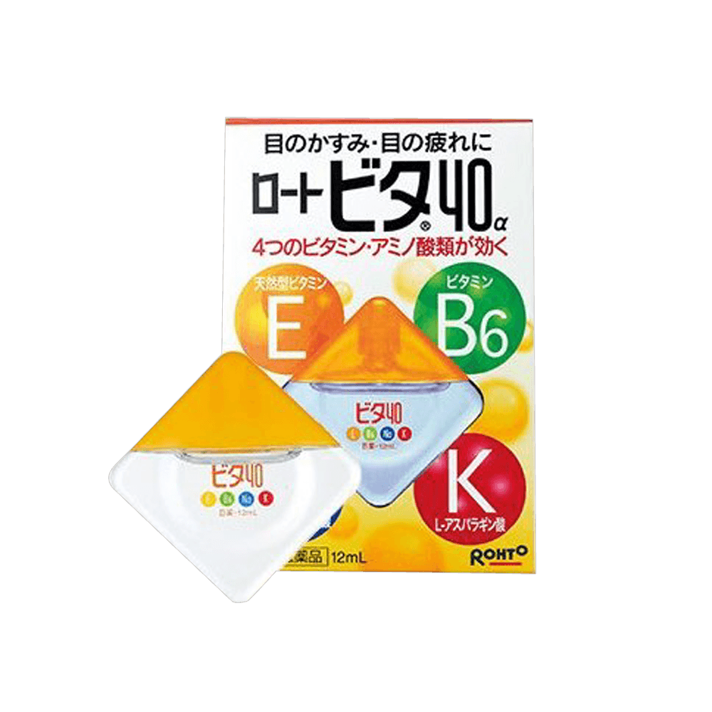 日本ROHTO 樂敦Vita 40a維他命溫和滋養眼藥水12ML